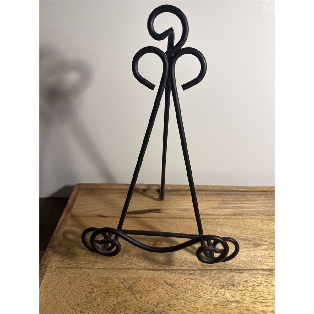 Iron Display Black Easel Stand Scroll, Book, Bible, Picture Holder 13x8.5x8open